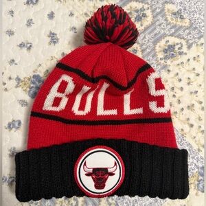 Chicago Bulls Red and Black Knit Beanie